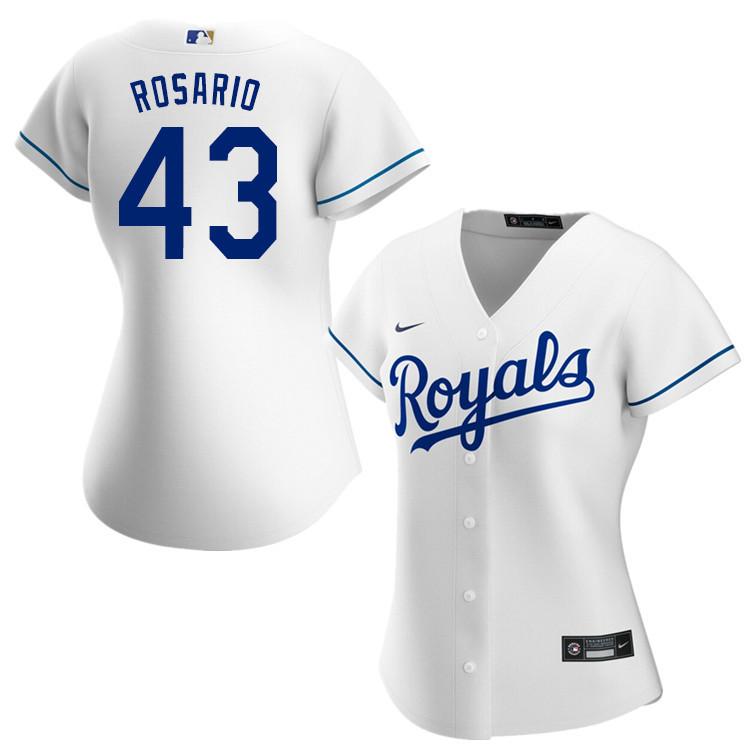 Nike Women #43 Randy Rosario Kansas City Royals Baseball Jerseys Sale-White